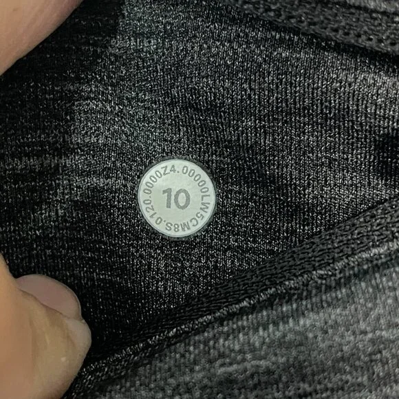 Lululemon Speed Up 28" Heathered Black Pocket Leggings Size 10 W5CM8S Luxtreme - Picture 9 of 10